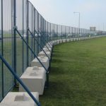 Temporary Lego Block Mesh Panel Fencing