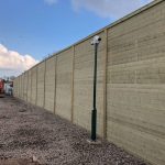 Acoustic Fencing Panel With CCTV Camera