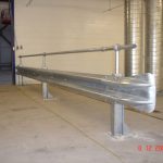 Armco Barrier With Handrail In Warehouse