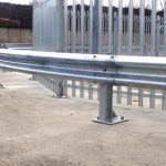 Curved Armco Barrier Protecting Railings