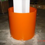 Protective Steel Barrier In Warehouse