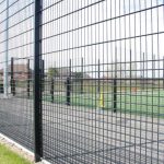 Black Steel Fence Around Play Area