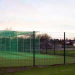 Steel Fencing Around Cricket Cages