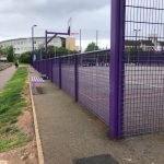 Purple Fencing Around Multi Use Games Area