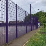 Purple Fencing Around Multi Use Games Area