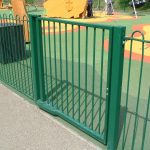 Green Steel Railings For Park