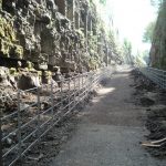 Steel Railings Protecting Cliff Face