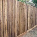 Brown Tall Timber Fencing