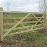 Timber Fencing And Gate