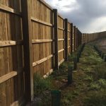 Heavy Duty Timber Fencing With Pillars