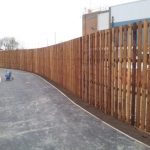 Light Brown Tall Timber Fencing