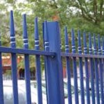 Vertical Bar Blue Steel Railings