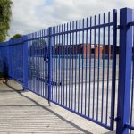 Blue Vertical Bar Gate